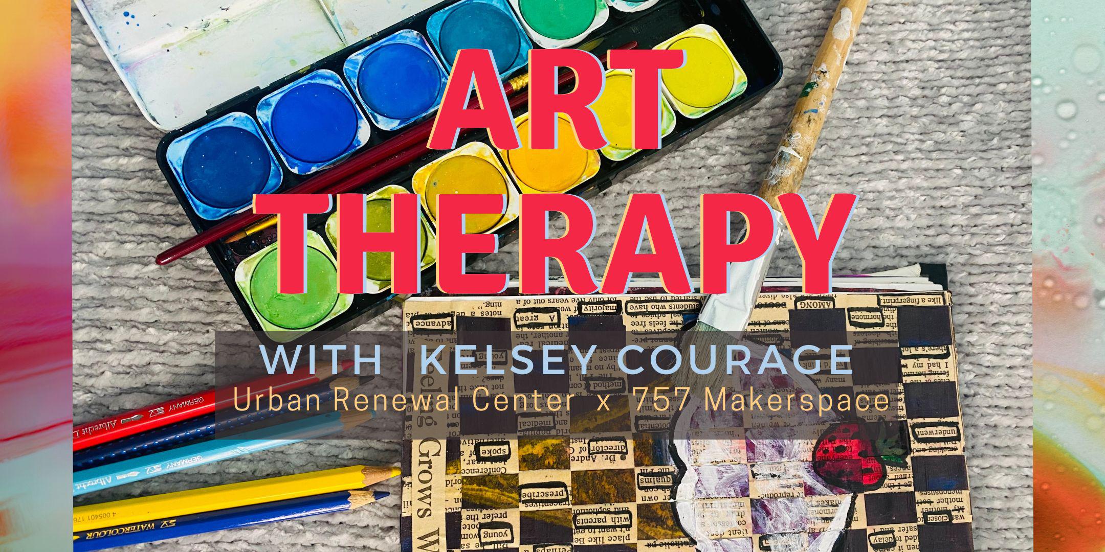 Art Therapy with Kelsey Courage  Urban Renewal Center x 757 Makerspace -  Newport News Economic Development Authority (EDA)
