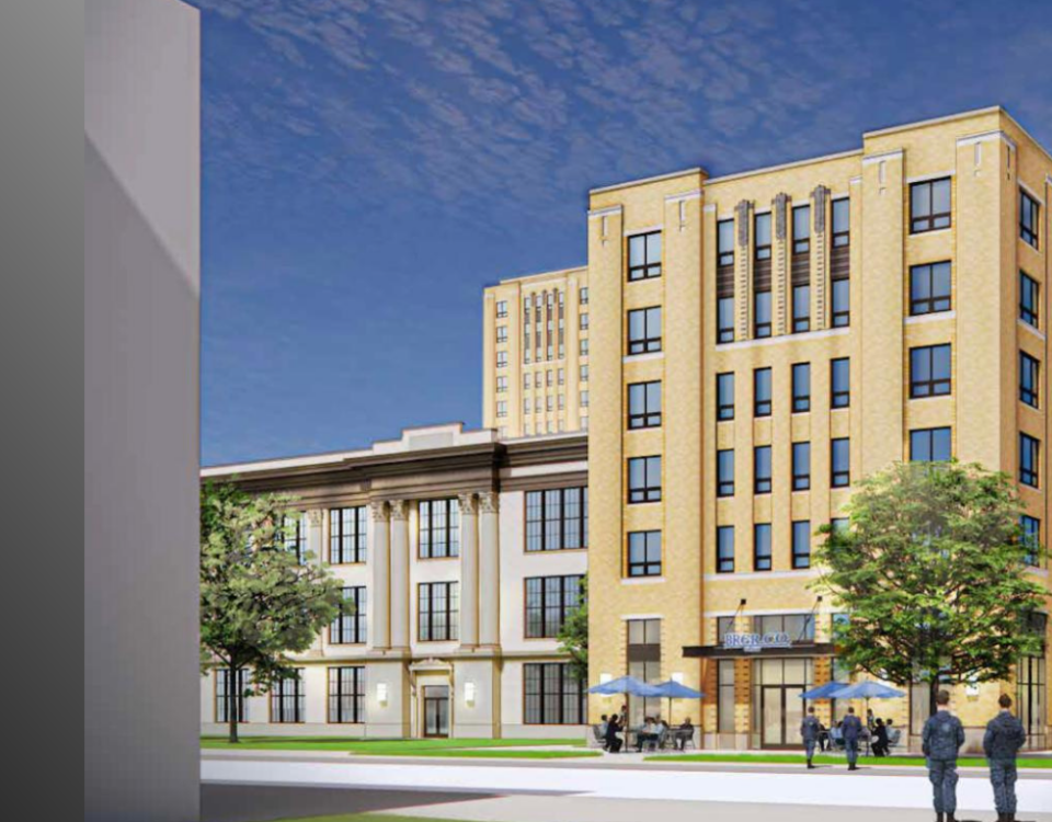 Navy housing rendering